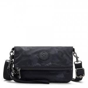 Black Camo Kipling Lynne Crossbody Bags | UAE-K1646W