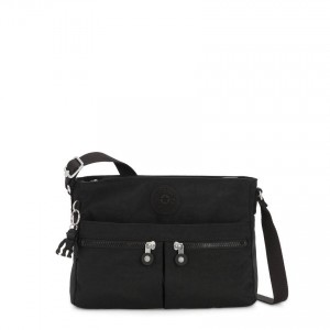 Black Kipling New Angie Crossbody Bags | UAE-K1652I