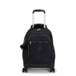 Black Kipling New Zea Rolling Backpacks | UAE-K2162P