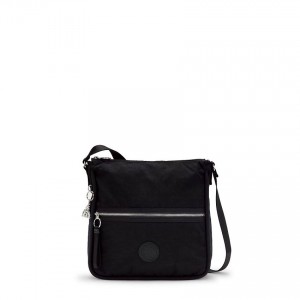 Black Kipling Oswin Shoulder Bags | UAE-K1983U