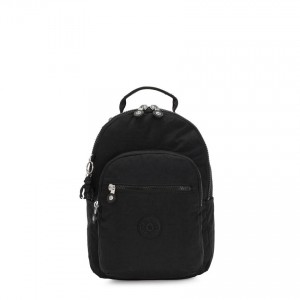 Black Kipling Seoul Small Backpacks | UAE-K2195S