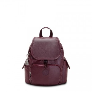 Burgundy Kipling City Pack Mini Fashion Backpacks | UAE-K1212I