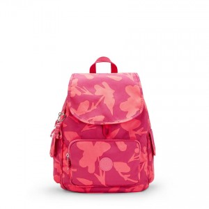 Coral Flower Kipling City Pack Small Fashion Backpacks | UAE-K1225N