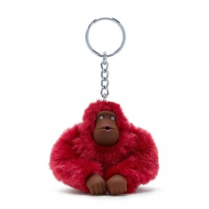 Dark Red Kipling Sven Small Keychains | UAE-K1083S