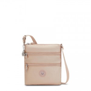 Gold Metal Kipling Keiko Crossbody Bags | UAE-K1632Y