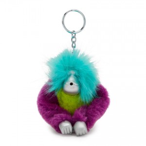 Green Kipling Fun Hair Sven Keychains | UAE-K1018I