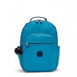 Green Kipling Seoul Large Backpacks | UAE-K2187Z