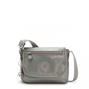 Grey Metal Kipling Sabian Crossbody Bags | UAE-K1679O