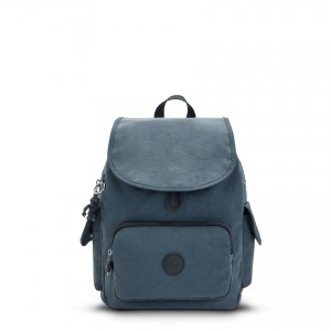 Navy Grey Kipling City Pack Small Travel Backpacks | UAE-K1409E