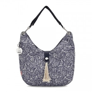 Navy Kipling Aleksy Medium Shoulder Bags | UAE-K1917O