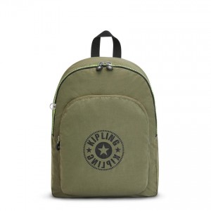 Olive Kipling Curtis Medium Travel Backpacks | UAE-K1424J