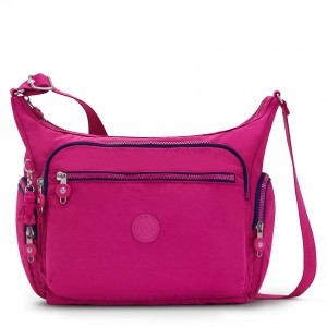 Pink Fuchsia Kipling Gabbie Shoulder Bags | UAE-K1967Z