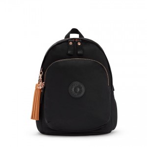 Rose Black Kipling Delia Medium Fashion Backpacks | UAE-K1264L