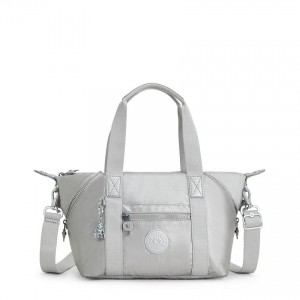 Silver Kipling Art Mini Metallic Handbags | UAE-K1805E