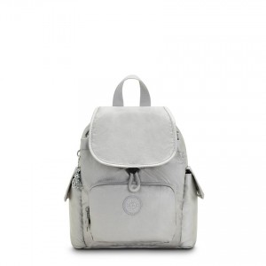 Silver Kipling City Pack Mini Travel Backpacks | UAE-K1385T