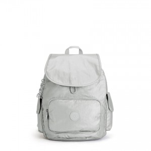 Silver Kipling City Pack Small Fashion Backpacks | UAE-K1221Z