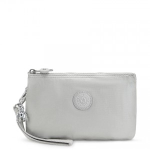 Silver Kipling Creativity Extra Large Makeup Bags | UAE-K1104Y