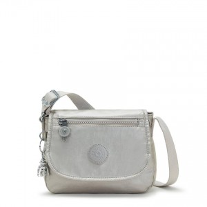 Silver Kipling Sabian Metallic Handbags | UAE-K1822W