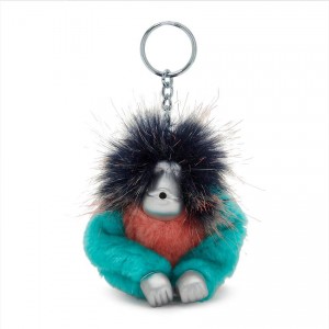 Turquoise Kipling Fun Hair Sven Keychains | UAE-K1019O