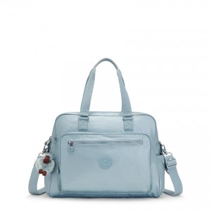 Turquoise Metal Kipling Alanna Metallic Handbags | UAE-K1800M