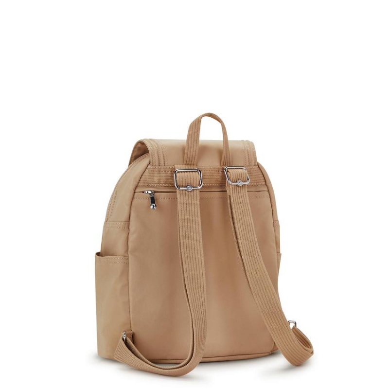 Beige Kipling City Pack Small Travel Backpacks | UAE-K1412Y