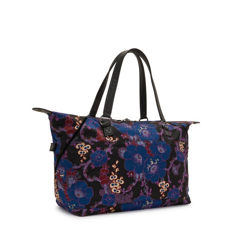 Black Camo Kipling Art Medium Tote Bags | UAE-K1743S