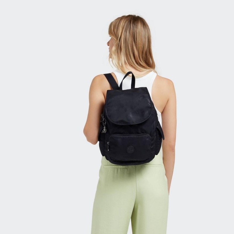 Black Camo Kipling City Pack Small Fashion Backpacks | UAE-K1216D