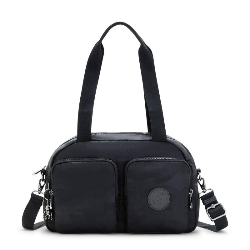 Black Camo Kipling Cool Defea Crossbody Bags | UAE-K1544Y