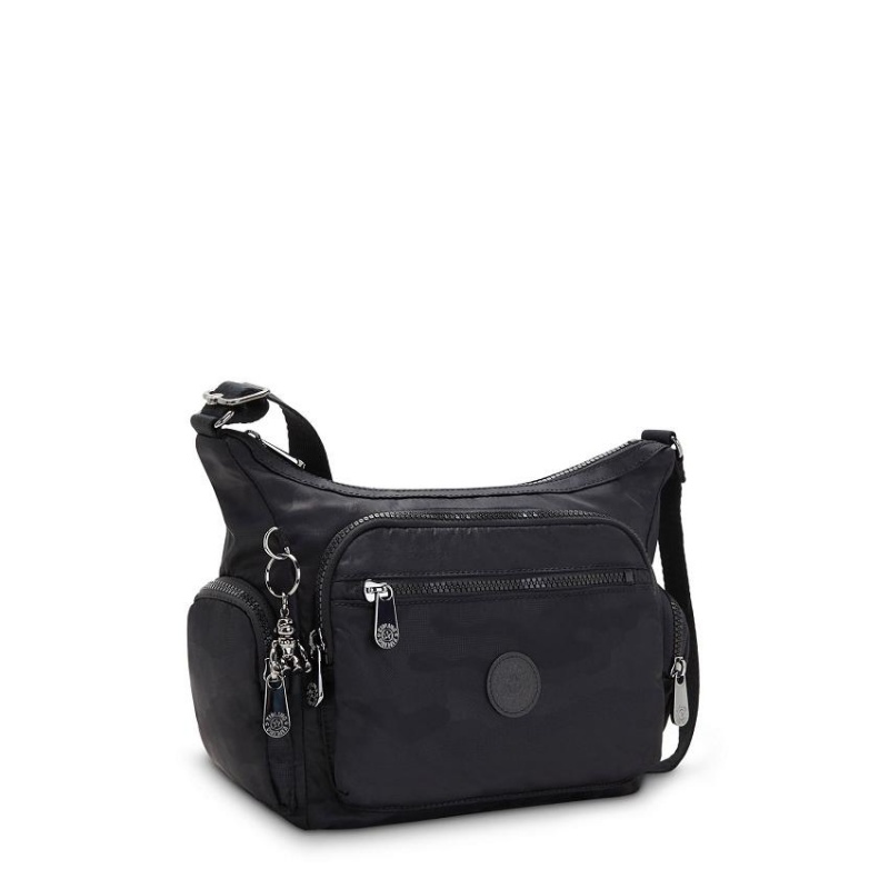 Black Camo Kipling Gabbie Small Crossbody Bags | UAE-K1596G