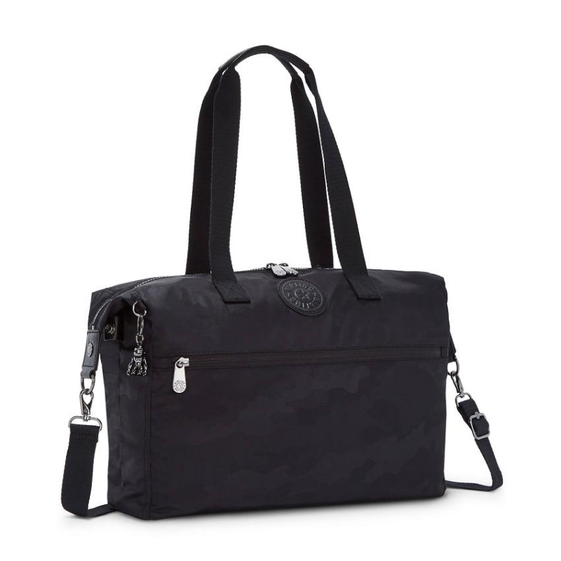 Black Camo Kipling Ilia Laptop Totes | UAE-K1707V