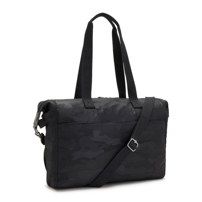 Black Camo Kipling Ilia Laptop Totes | UAE-K1707V