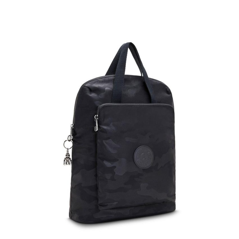 Black Camo Kipling Kazuki Fashion Backpacks | UAE-K1295E