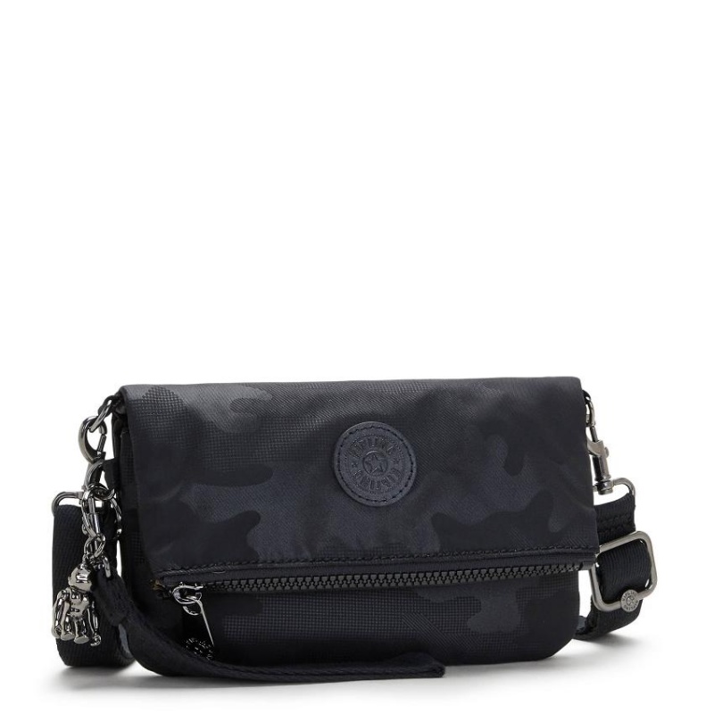 Black Camo Kipling Lynne Crossbody Bags | UAE-K1646W