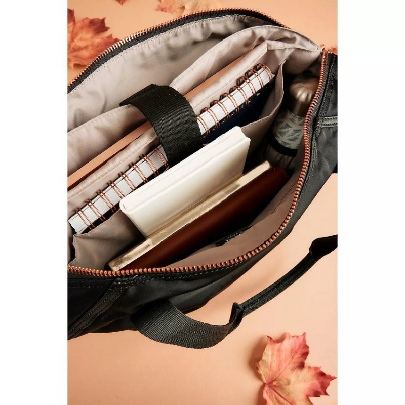 Black Kipling Art Organized Laptop Totes | UAE-K1708B