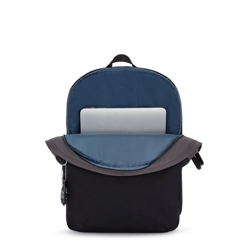 Black Kipling Ayano Laptop Backpacks | UAE-K1318D