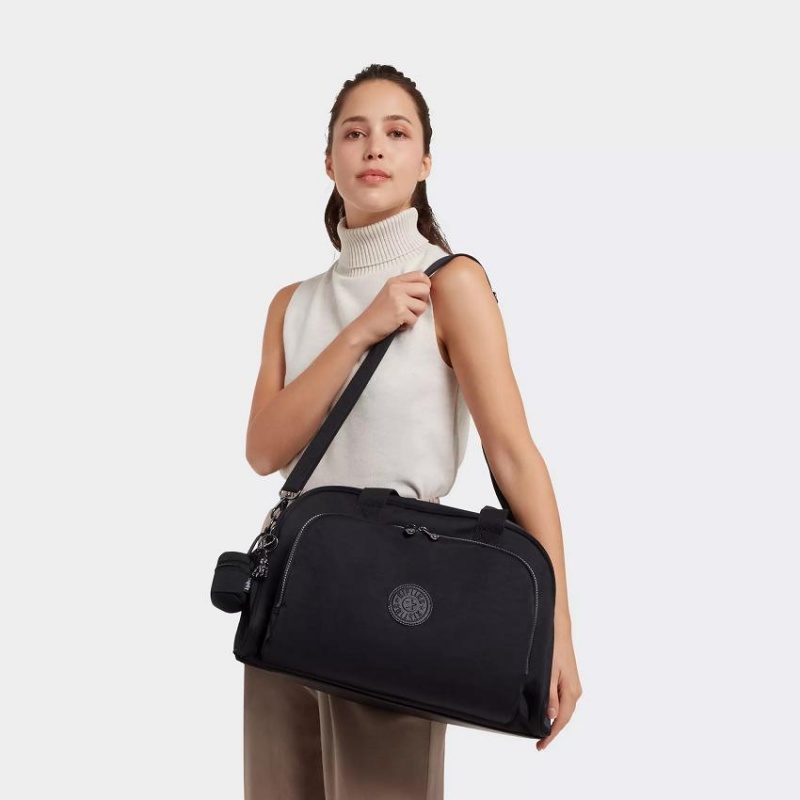 Black Kipling Camama Shoulder Bags | UAE-K1934G