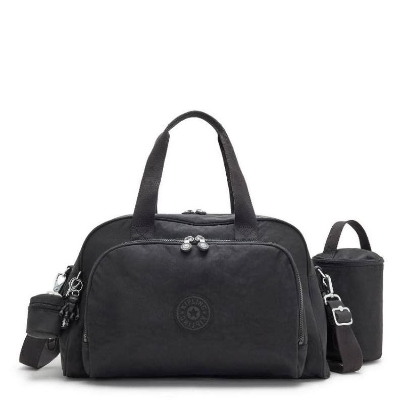 Black Kipling Camama Shoulder Bags | UAE-K1936R