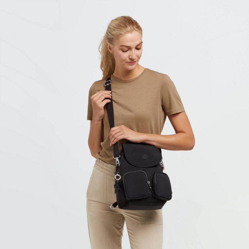 Black Kipling Firefly Up Fashion Backpacks | UAE-K1276G