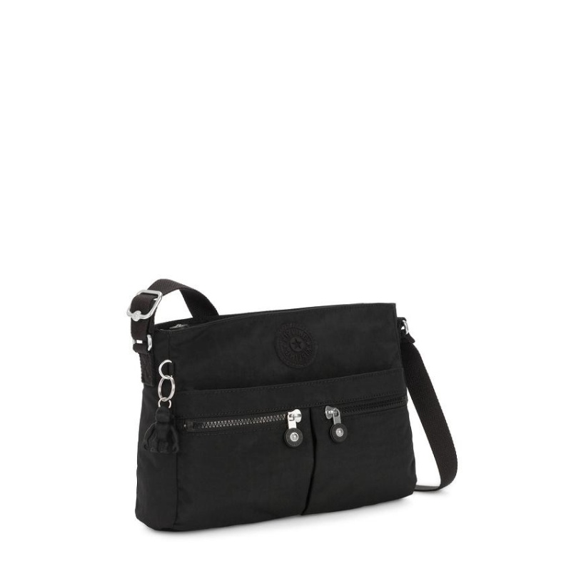 Black Kipling New Angie Crossbody Bags | UAE-K1652I