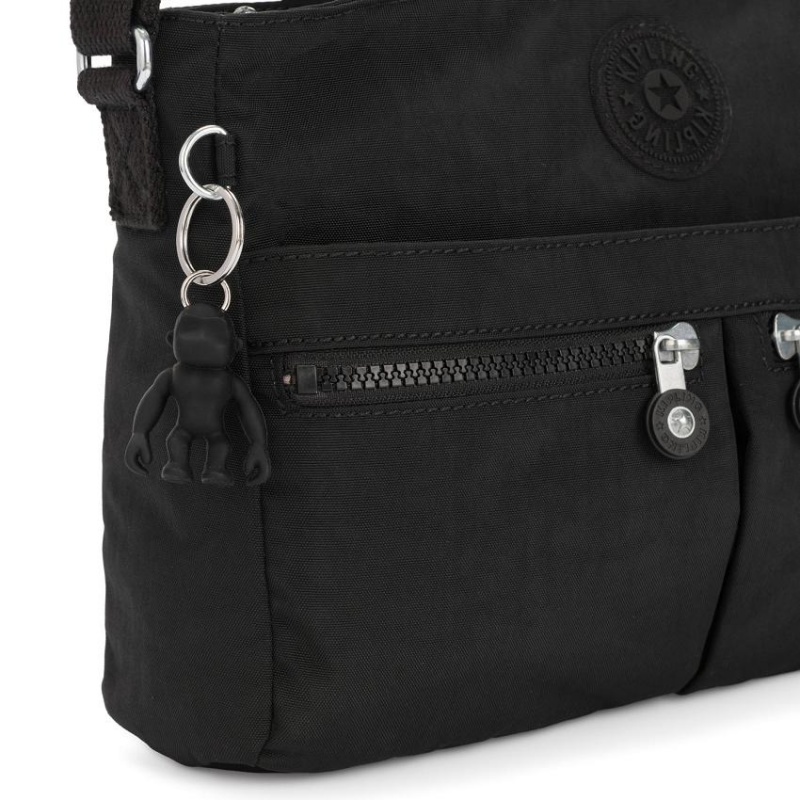 Black Kipling New Angie Crossbody Bags | UAE-K1652I