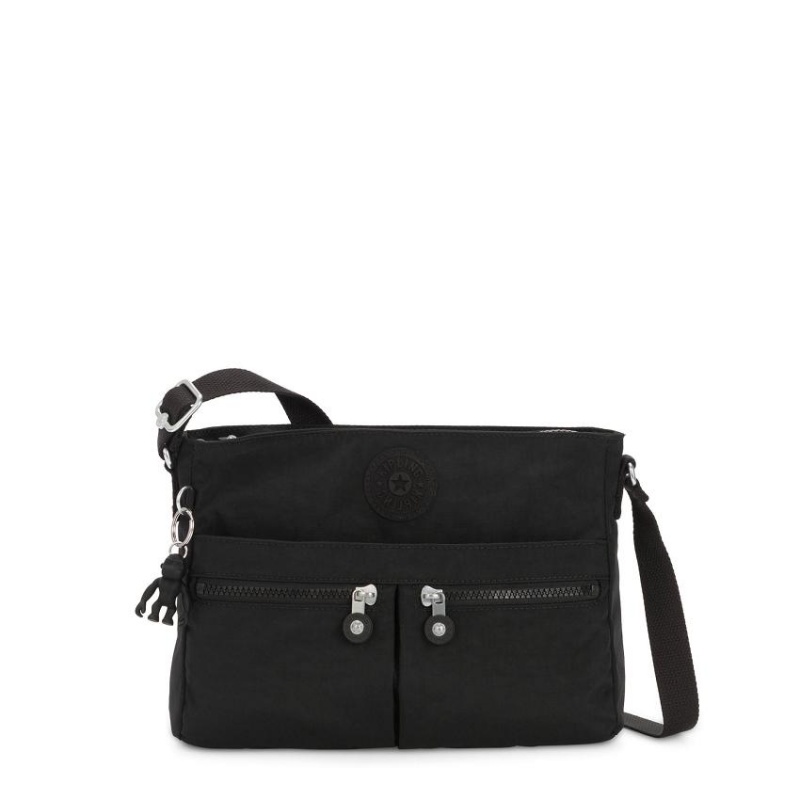 Black Kipling New Angie Crossbody Bags | UAE-K1652I