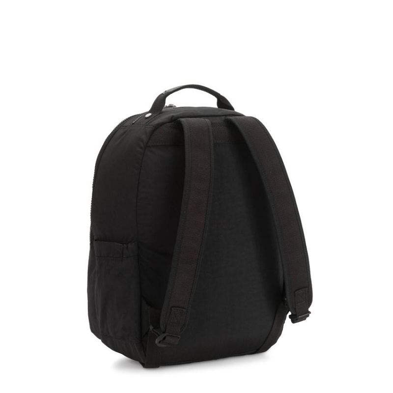 Black Kipling Seoul Large Laptop Backpacks | UAE-K1351K