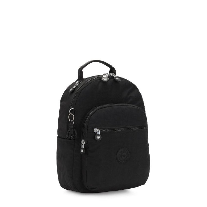 Black Kipling Seoul Small Backpacks | UAE-K2195S