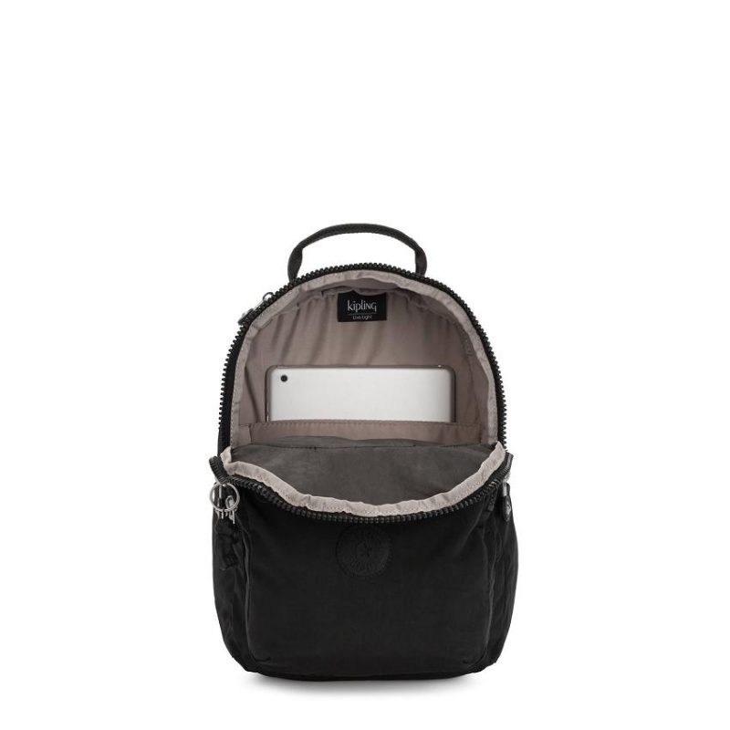 Black Kipling Seoul Small Backpacks | UAE-K2195S