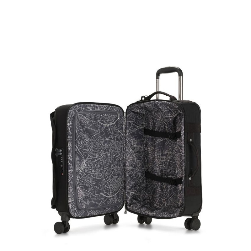 Black Kipling Spontaneous Small Rolling Luggage | UAE-K2046I