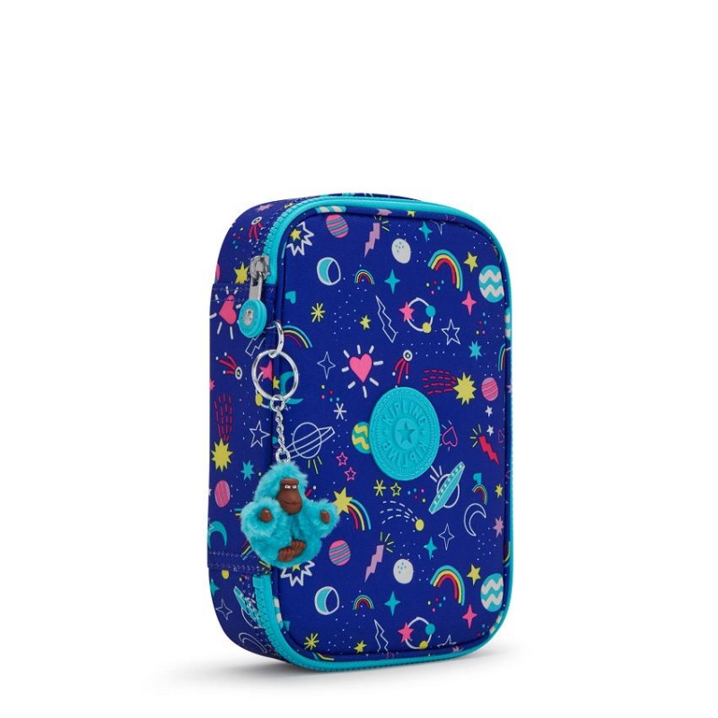 Blue Kipling 100 Pens Makeup Bags | UAE-K1095N