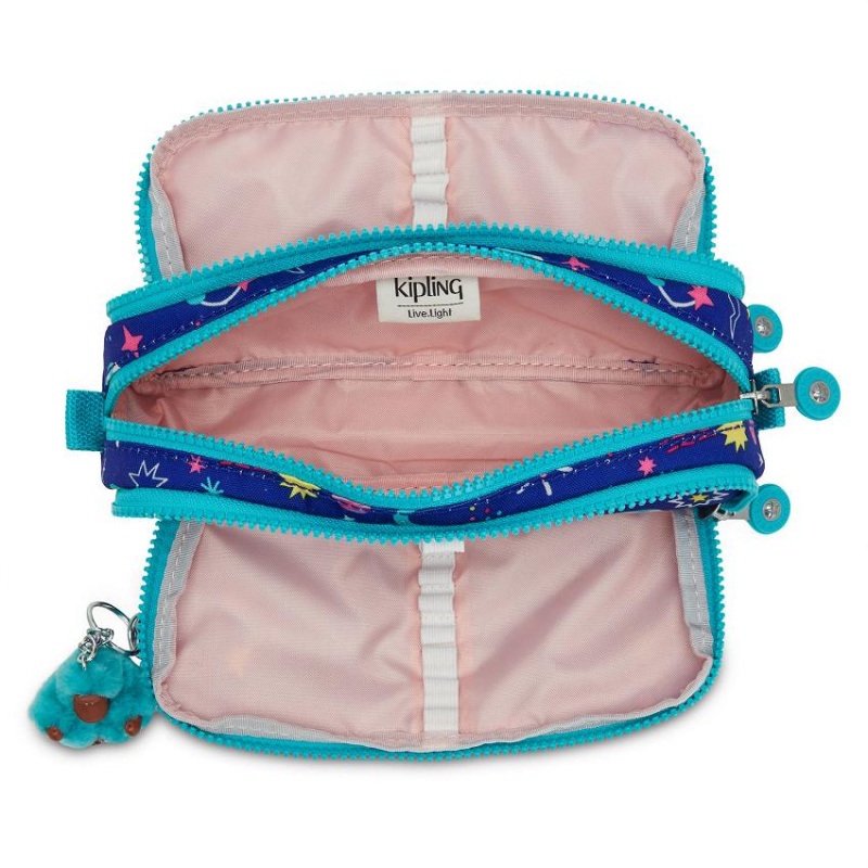 Blue Kipling Gitroy Pencil Cases | UAE-K2150M