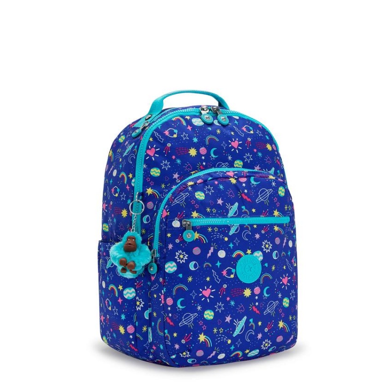 Blue Kipling Seoul Large Laptop Backpacks | UAE-K1346A