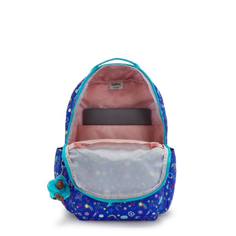 Blue Kipling Seoul Large Laptop Backpacks | UAE-K1346A