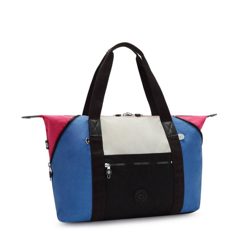 Blue Pink Kipling Art Medium Duffle Bags | UAE-K2019S